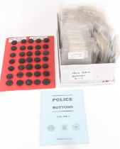 A large comprehensive collection of obsolete Police Horn & Composite buttons (from 1900's)