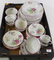 A Victorian Copeland late Spode part dinner & tea service in the Marlborough pattern having