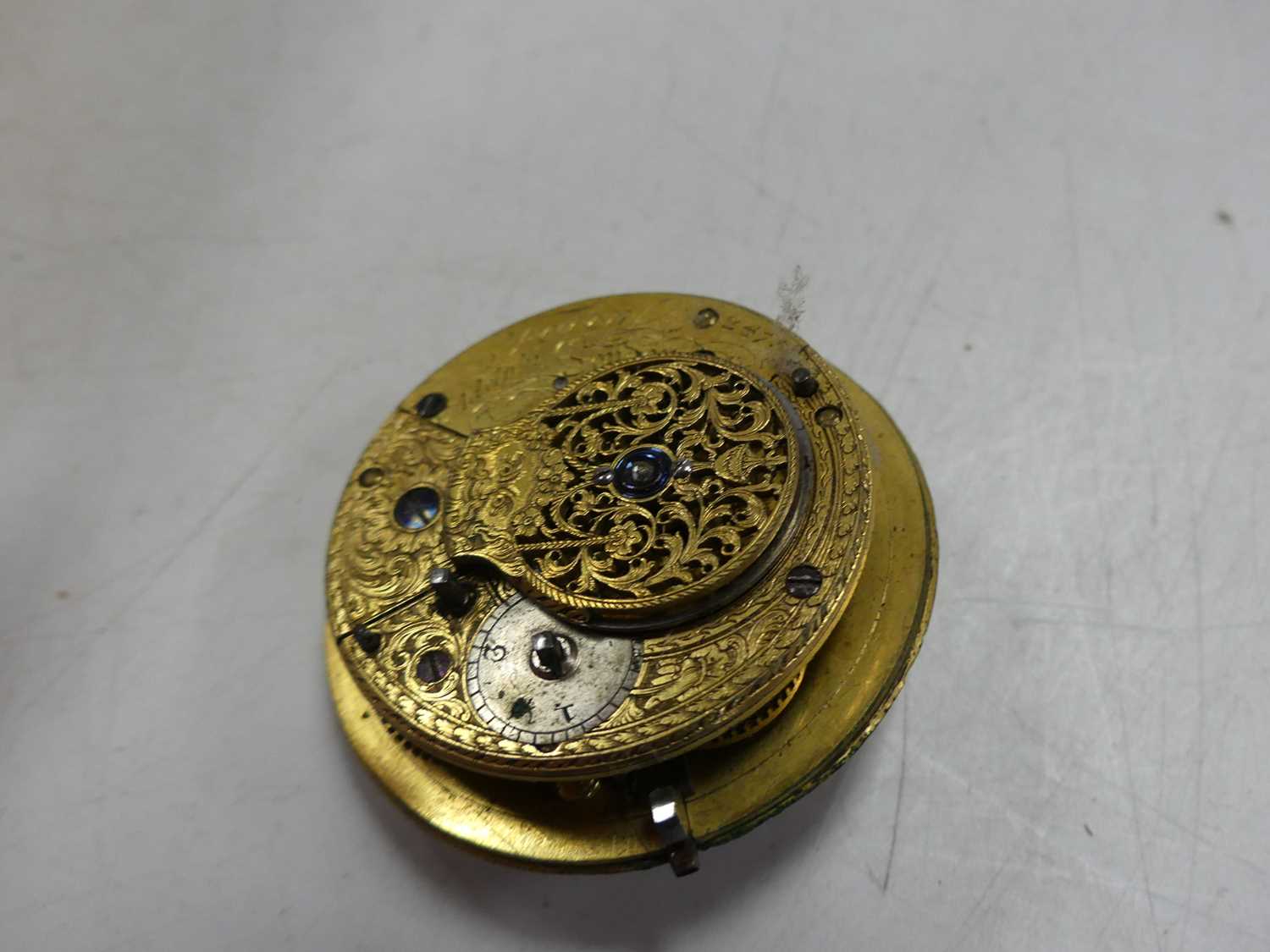 A collection of pocket watch parts, to include a fusee example - Image 18 of 22