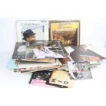 A collection of vintage LPs and singles, to include Frank Sinatra