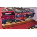 A large quantity of various table board games to include Jenga, Pass The Bomb etc