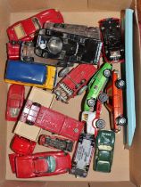 A small quantity of loose and playworn diecast to include Corgi, Porsche 956,Matchbox Superfast