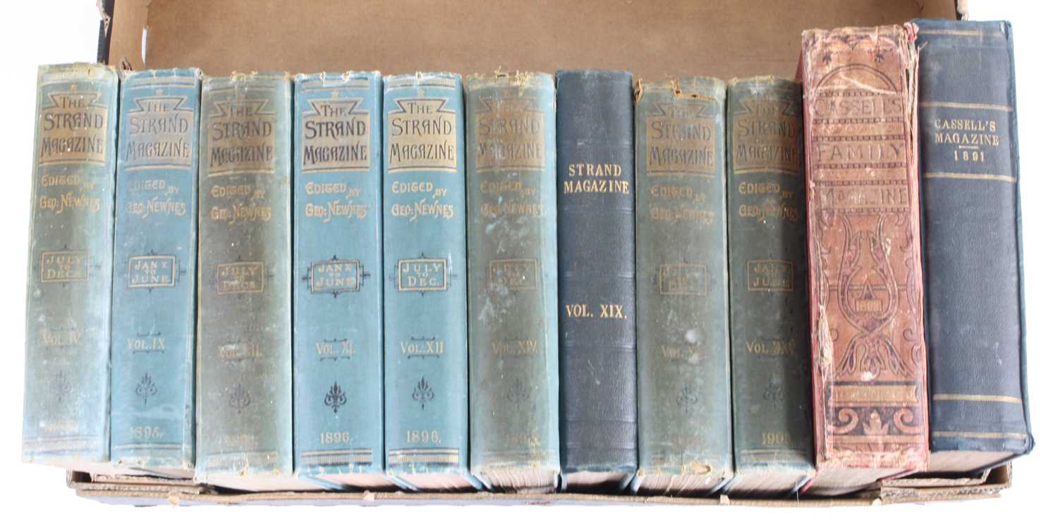 Newnes, George (ed): The Strand Magazine, a broken run of nine bound volumes 1892-1903, together