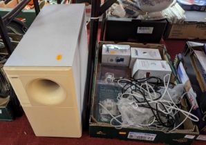 Electronic items to include a Bose Acoustimas 5 series speaker