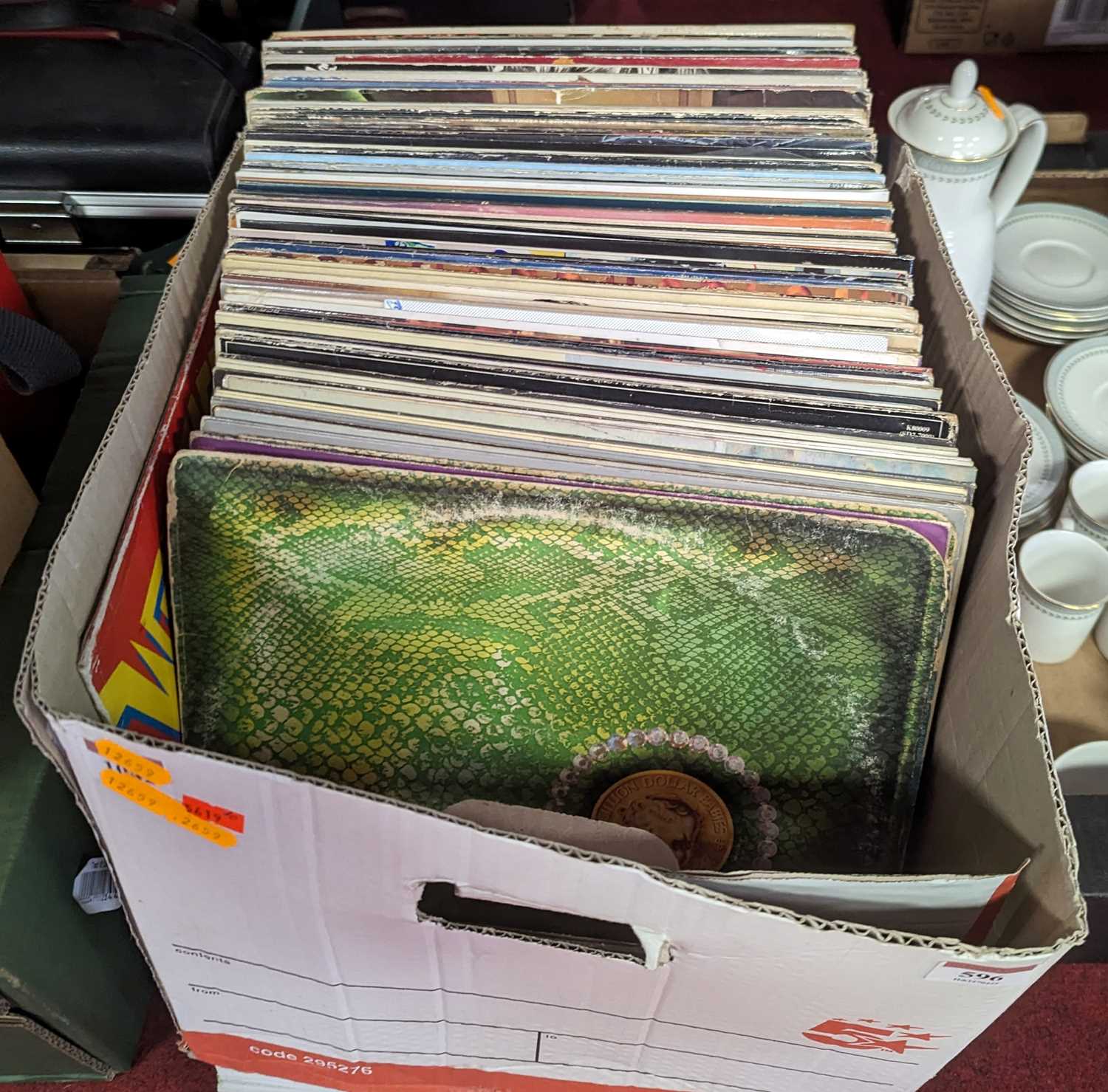 A collection of vintage LPs, to include Alice Cooper and The Bluebells