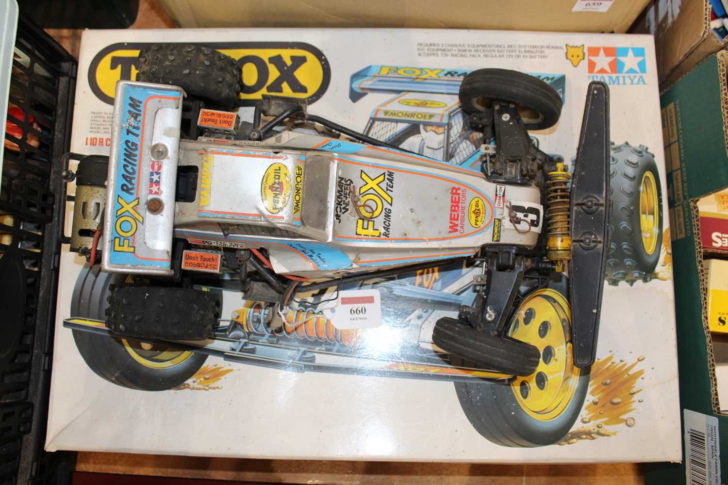 Tamiya 'The Fox' 1/10 radio controlled off road high performance racer (untested) (worn) (could