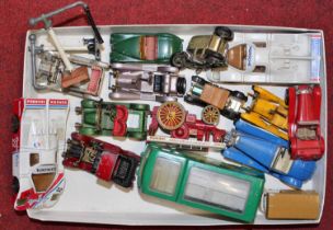 A small quantity of loose and playworn diecast to include Matchbox Kingsize No. 5 racing car