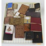 A collection of vintage miniature books, to include Ancient & Modern Hymns, To Right the Wrong, Gold