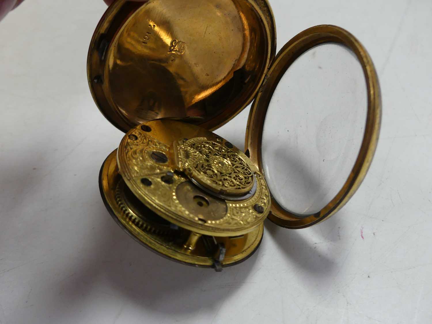 A collection of pocket watch parts, to include a fusee example - Image 8 of 22