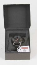A Volvo gent's quartz wristwatch, showing baton markers with date aperture, boxed
