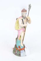 A 19th century Staffordshire pearlware figure of Neptune, h.25.5cm Restored.