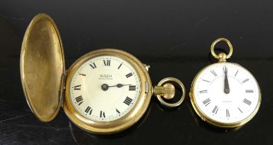 A gent's gold plated open faced pocket watch by Payne & Co of New Bond Street, having keywind