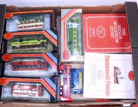 Three trays containing mostly EFE transport related modern issue diecast, to include Leyland