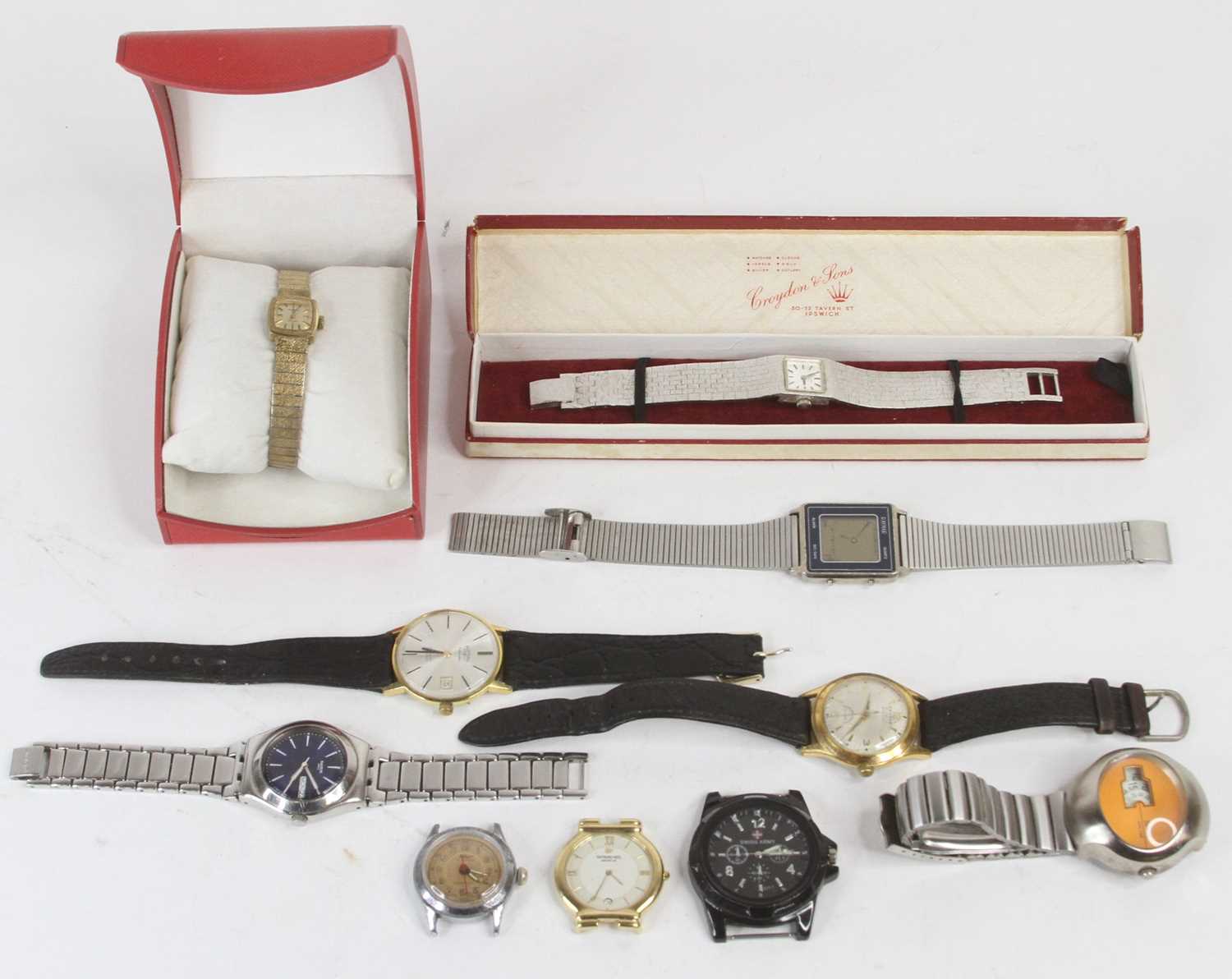 A collection of fashion wristwatches, to include Sonik, Rotary and Geneva