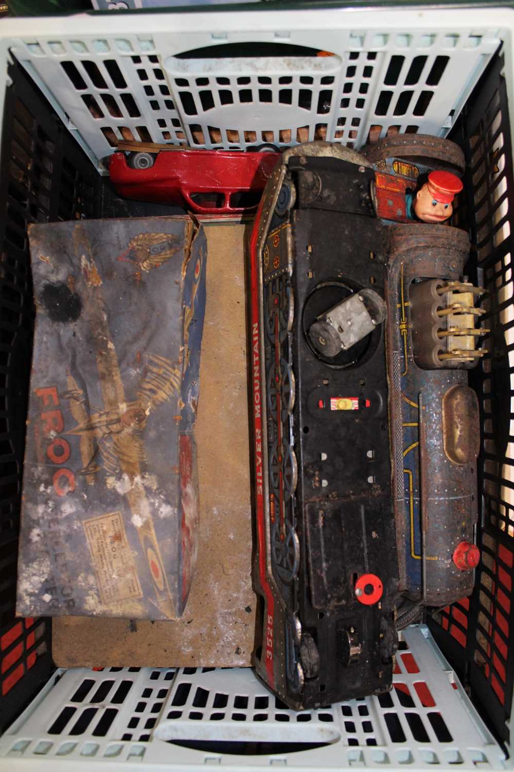 A box of various tinplate models, to include Silver Mountain No. 3525, and a small quantity of - Image 2 of 2