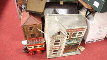 A quantity of various dolls houses, furniture and accessories
