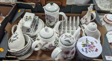 A collection of Portmeirion Botanic Garden pattern tea, coffee and dinner wares
