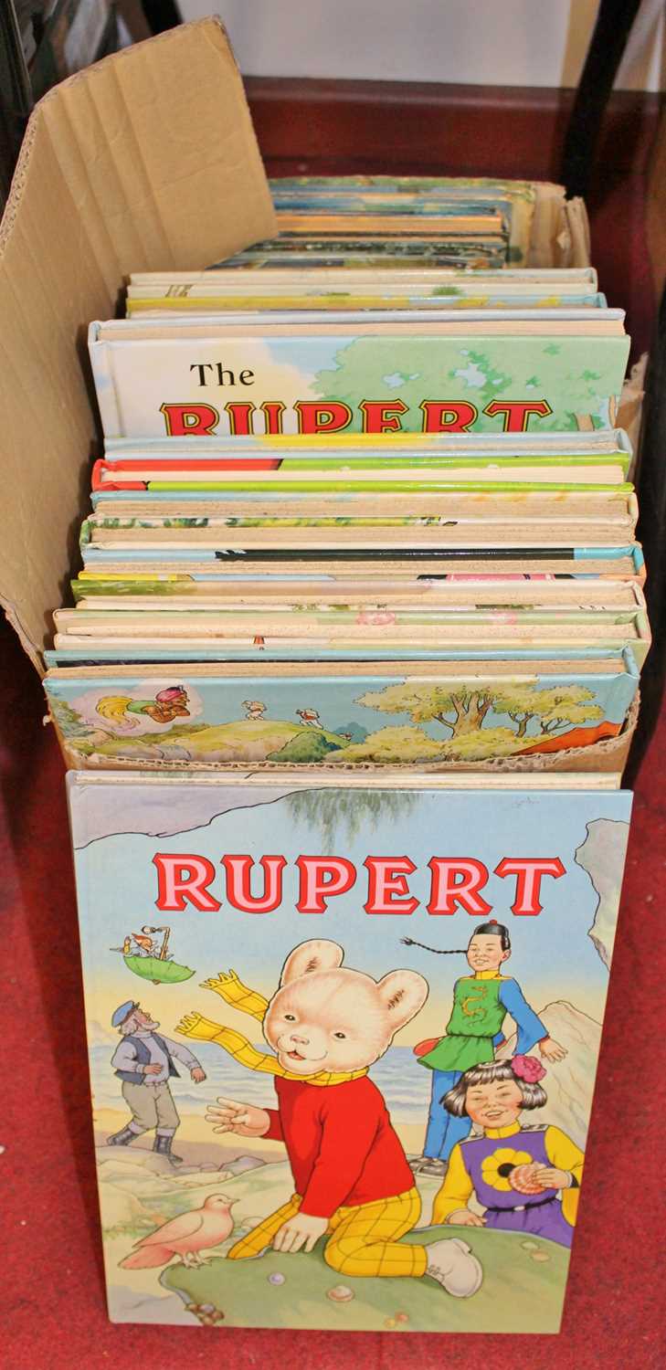 A small quantity of Rupert children's annuals to include 1982 The Daily Express, The Grand Sand