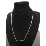 A modern 9ct gold snake-link necklace, 2.7g, length 44.5cm