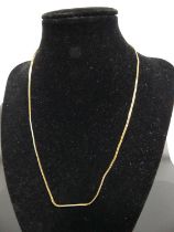 A modern 9ct gold snake-link necklace, 2.7g, length 44.5cm