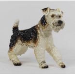 A Goebels pottery model of a terrier dog, height 30cm Condition is good.