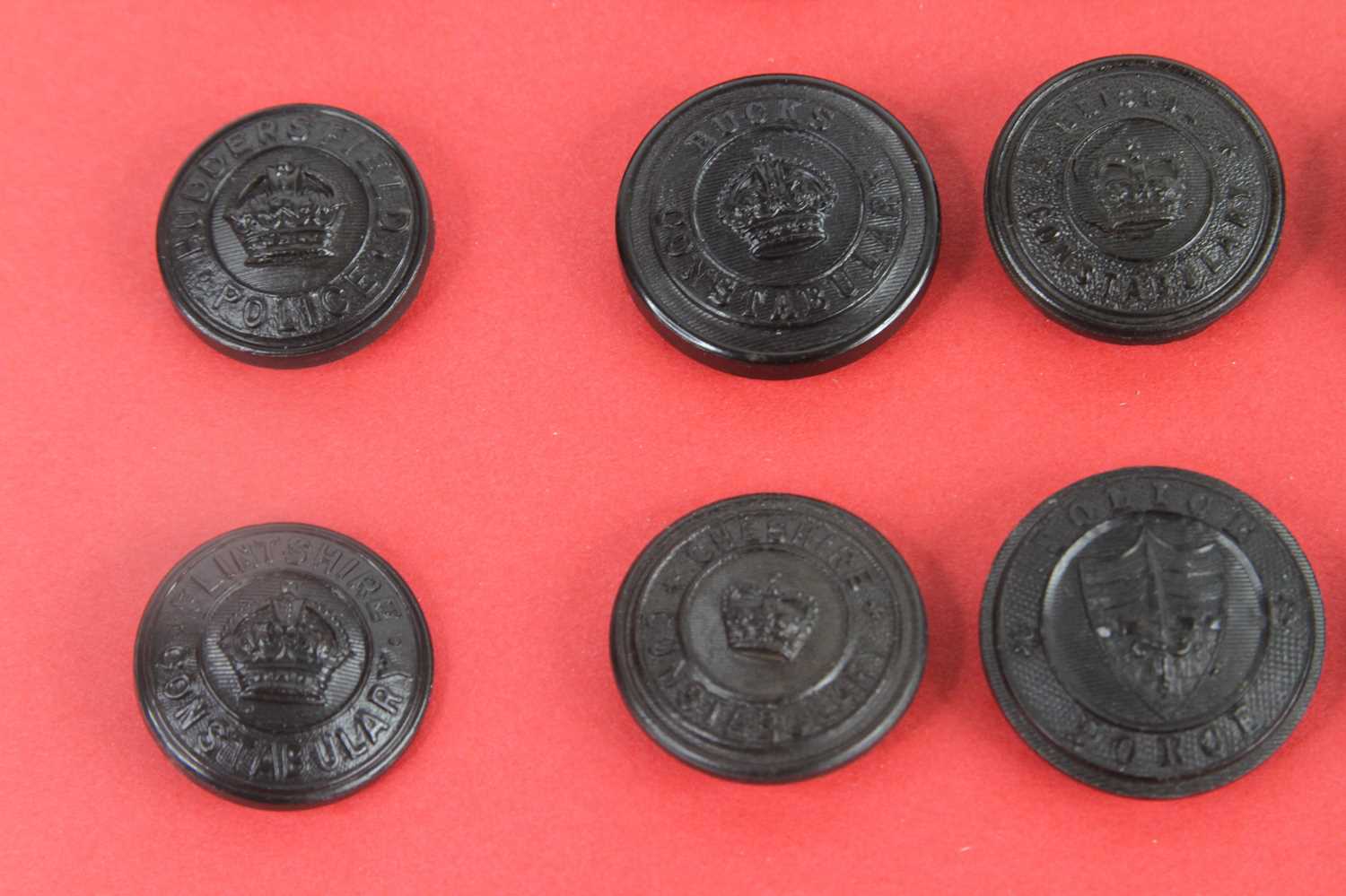 A large comprehensive collection of obsolete Police Horn & Composite buttons (from 1900's) - Image 4 of 7