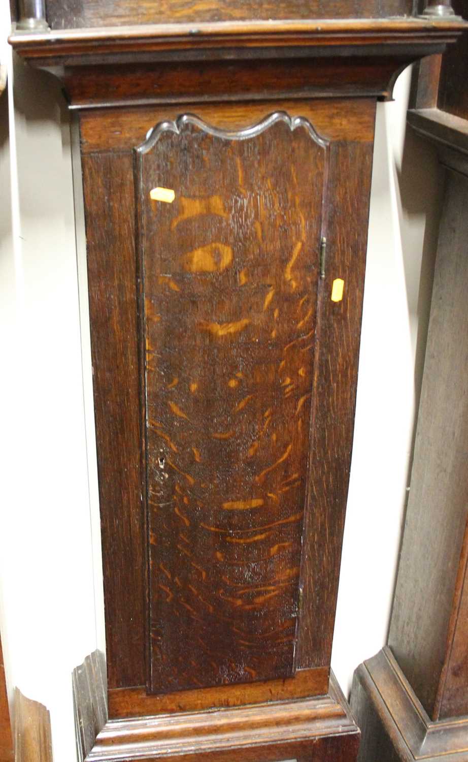 John Darke of Barnstaple, a George III oak long case clock having an 11" painted square dial, 30 - Image 2 of 2