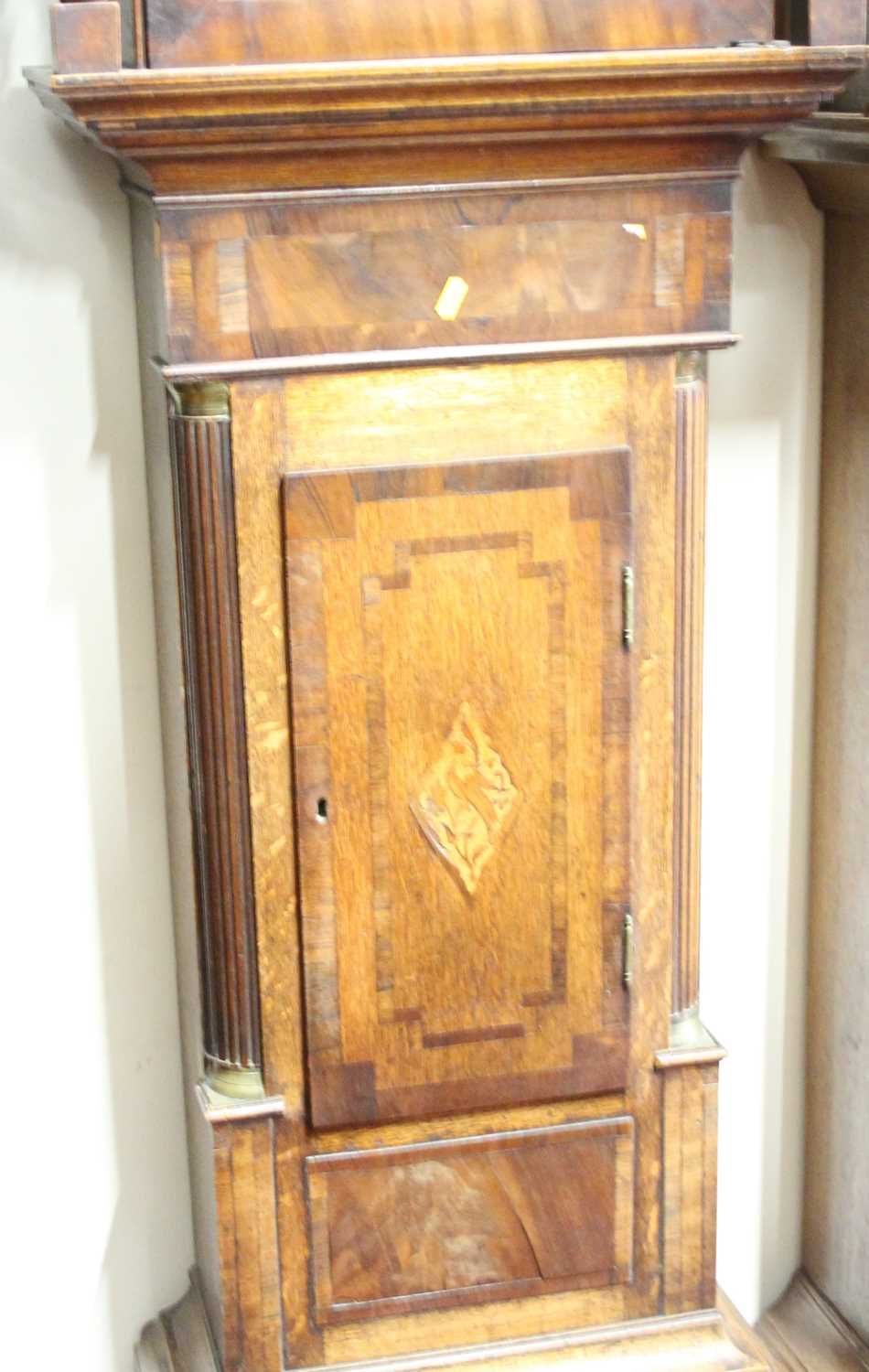 An early 19th century north country oak and mahogany crossbanded long case clock having 12" unsigned - Image 2 of 2