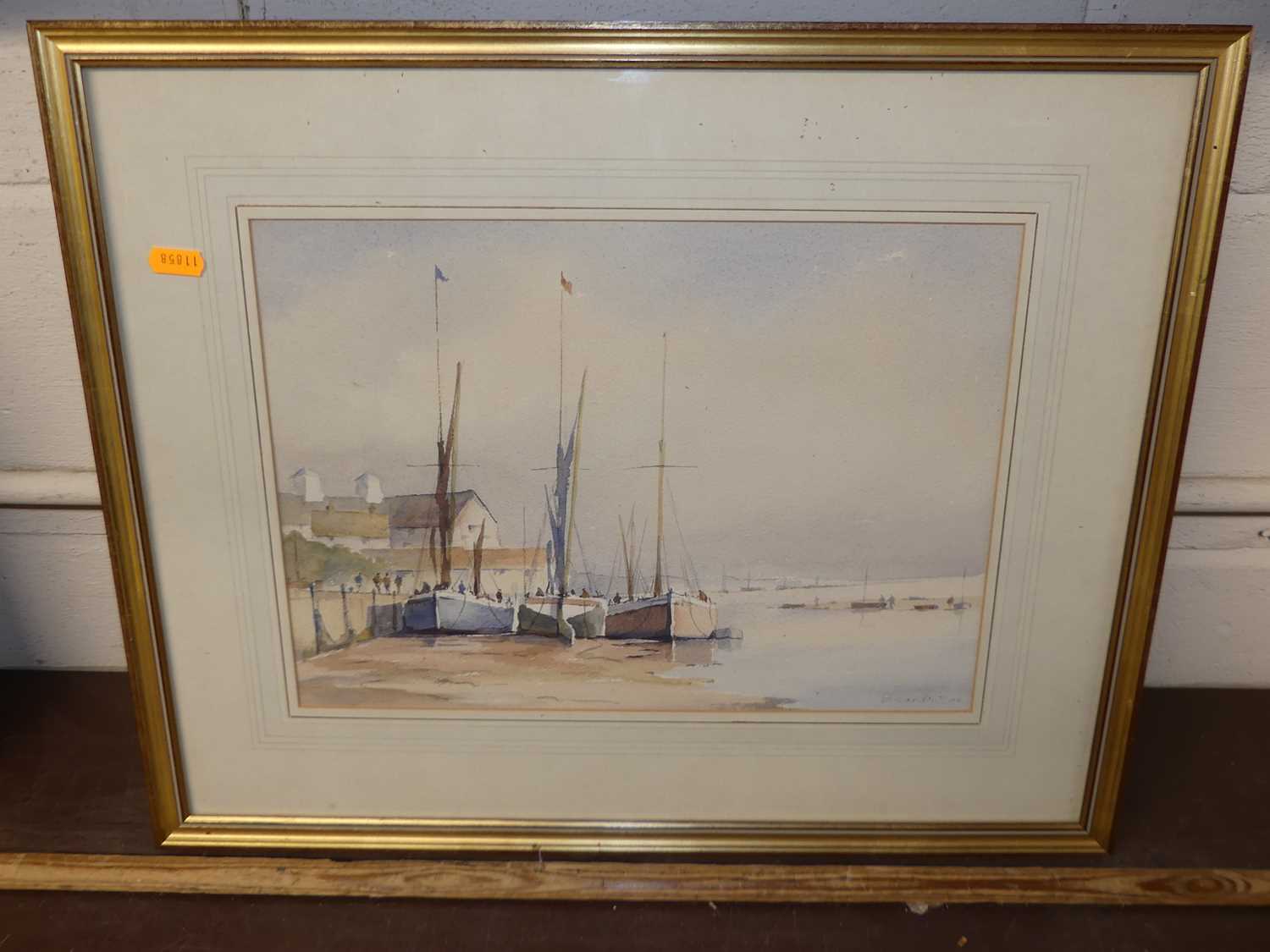 Arthur Bundock - Alfriston, Sussex, watercolour, signed lower right, 32 x 42cm; S Cardew - - Image 2 of 7