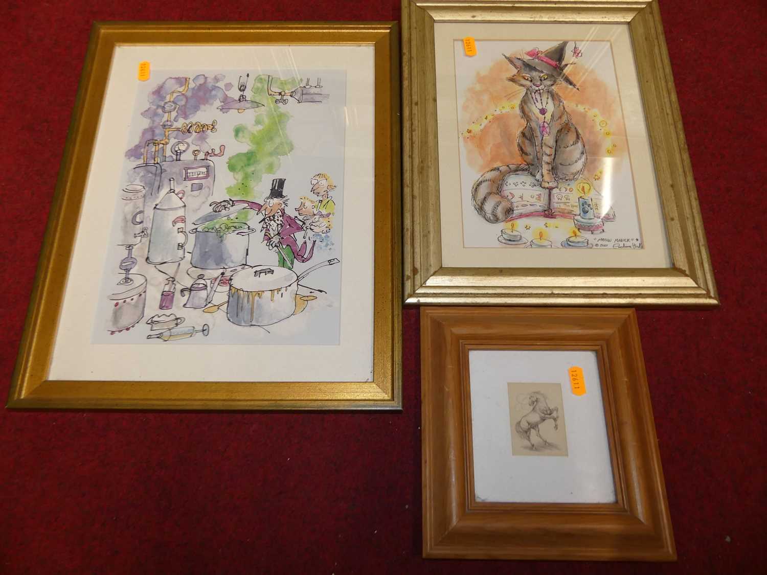 Five various prints to include equine interest