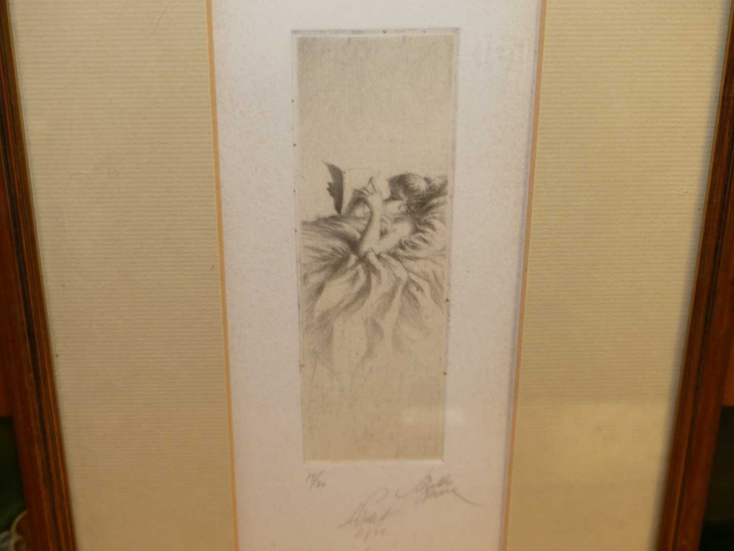 Mid-20th century French school - Etching, indistinctly signed and numbered 75/80 in pencil to the - Image 2 of 3