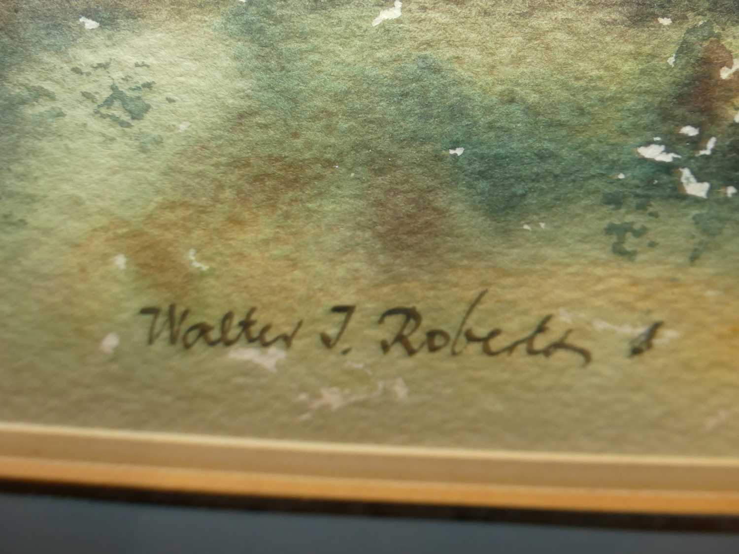 Walter J Roberts - The Moss, watercolour, signed lower left, 23 x 34cm - Image 3 of 3