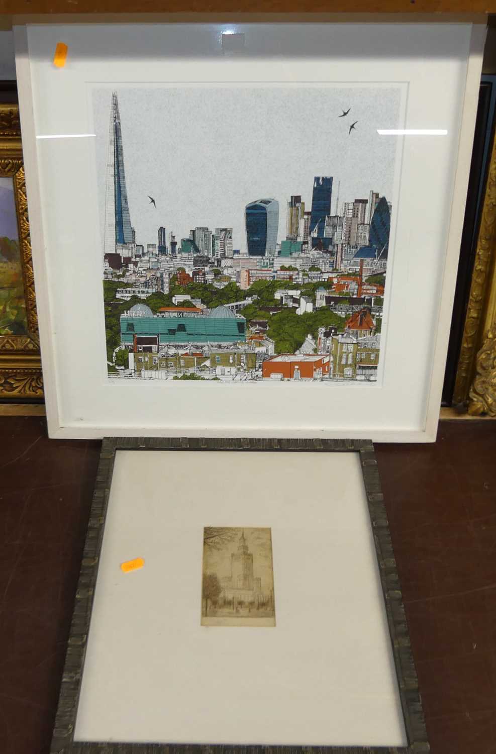 Clare Halifax - Living and Learning in London, lithograph, singed, titled and numbered 2/75 in