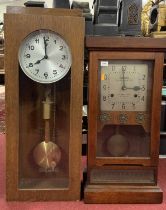 National Time Recorder Company Ltd clocking-in clock, being wall mounted height 73cm, together