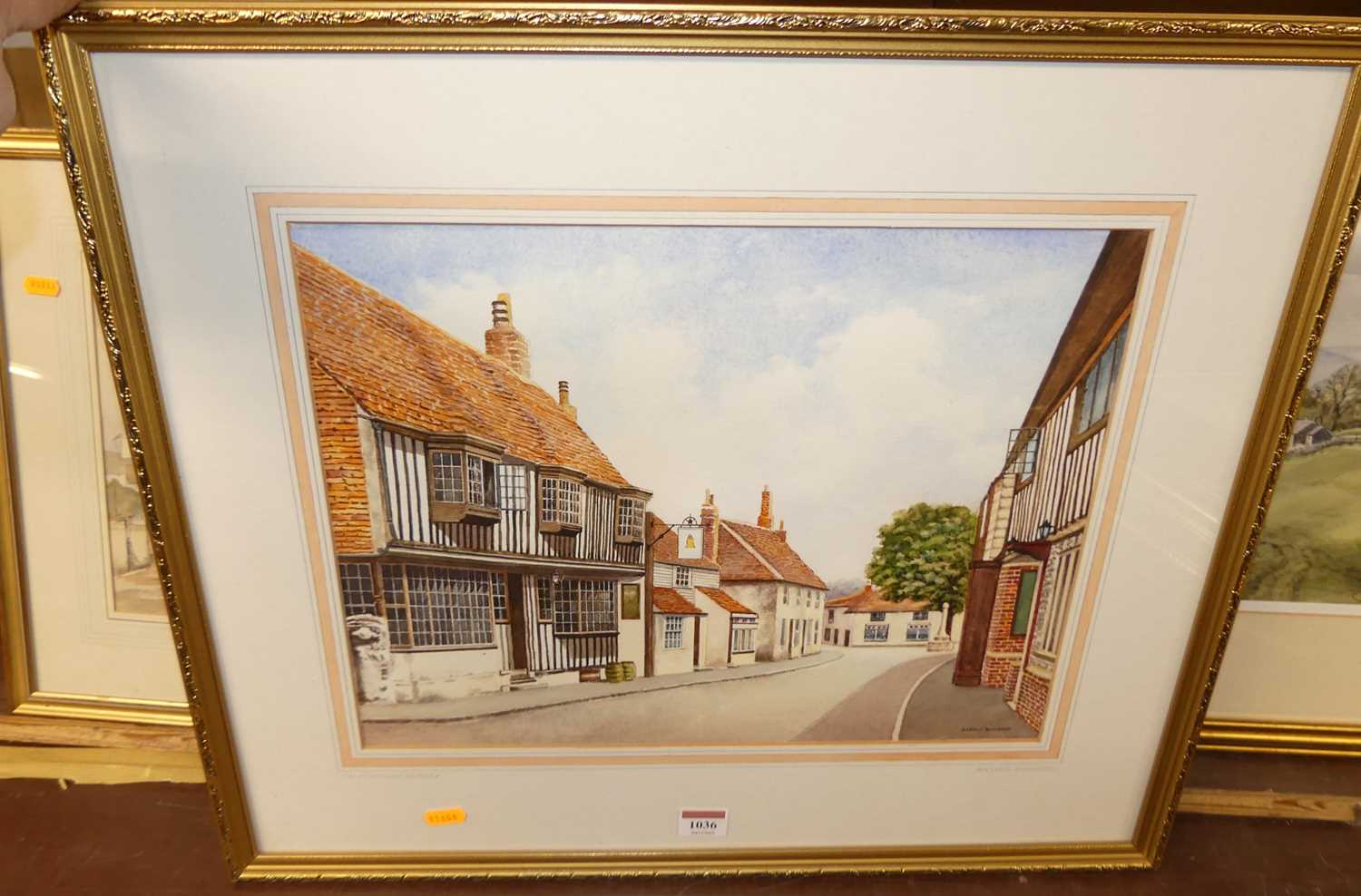 Arthur Bundock - Alfriston, Sussex, watercolour, signed lower right, 32 x 42cm; S Cardew - - Image 6 of 7