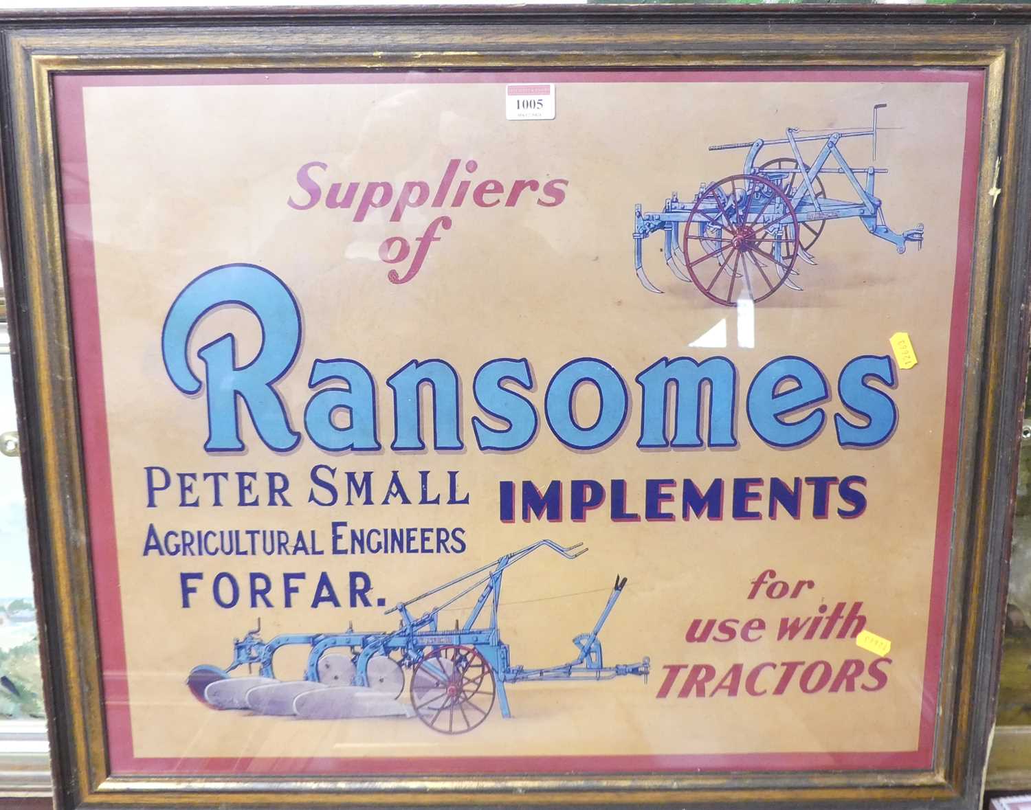 An advertising print for Ransome's of Ipswich, 50 x 60cm