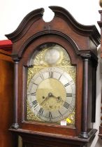George Hallifax of Doncaster, a George III oak long case clock having a 12" arch brass dial,