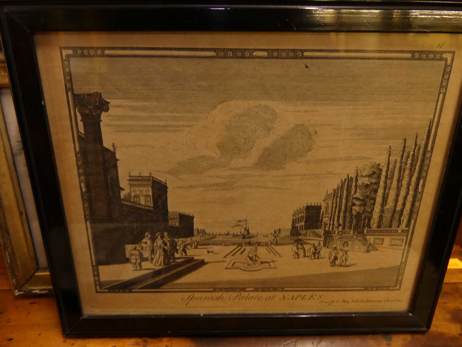 A set of five continental topographical monochrome engravings, to include a view of the port at - Image 4 of 8