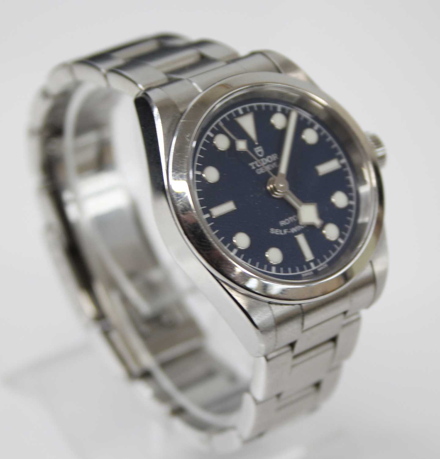 A lady's Tudor Black Bay 31 stainless steel bracelet watch, model No. 79580, serial No. 1757867, - Image 7 of 9