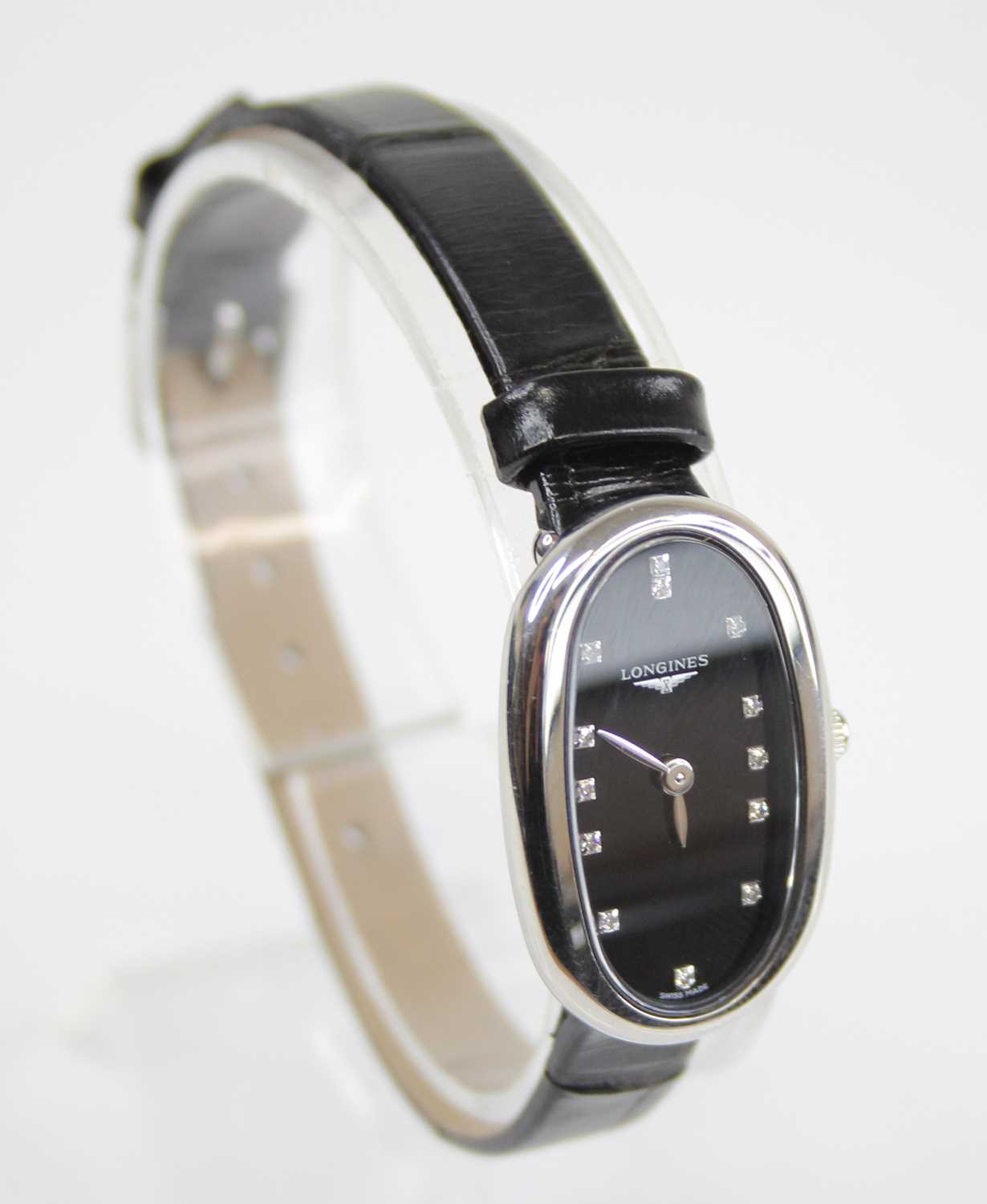 A Longines Symphonette lady's stainless steel cased quartz wrist watch, Ref. L2.305.4 No. - Image 2 of 6