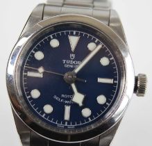 A lady's Tudor Black Bay 31 stainless steel bracelet watch, model No. 79580, serial No. 1757867,