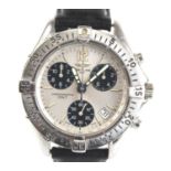 A Breitling Colt chronograph stainless steel gent's wristwatch, ref. A53035, No.17408, signed