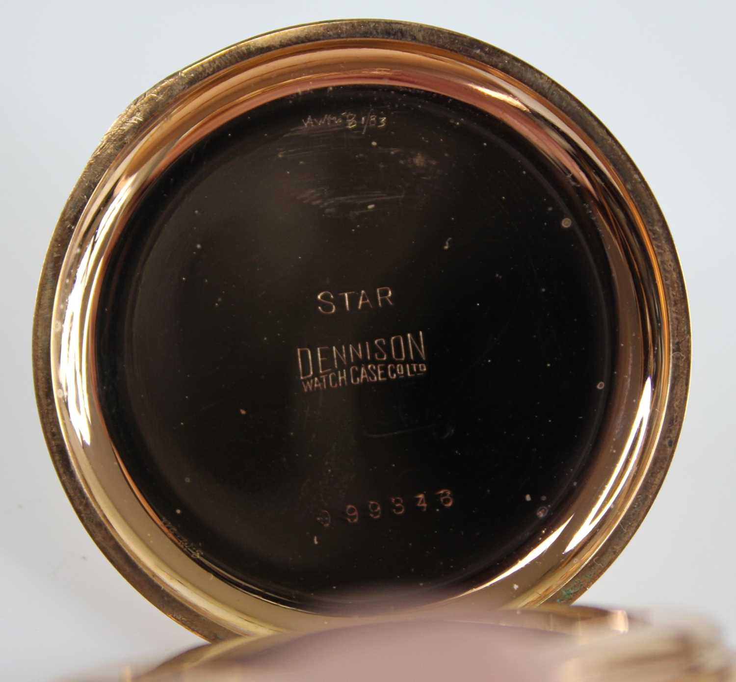 A Buren gold plated gent's open face pocket watch, having keyless movement, dia.5cm; together with a - Image 3 of 7