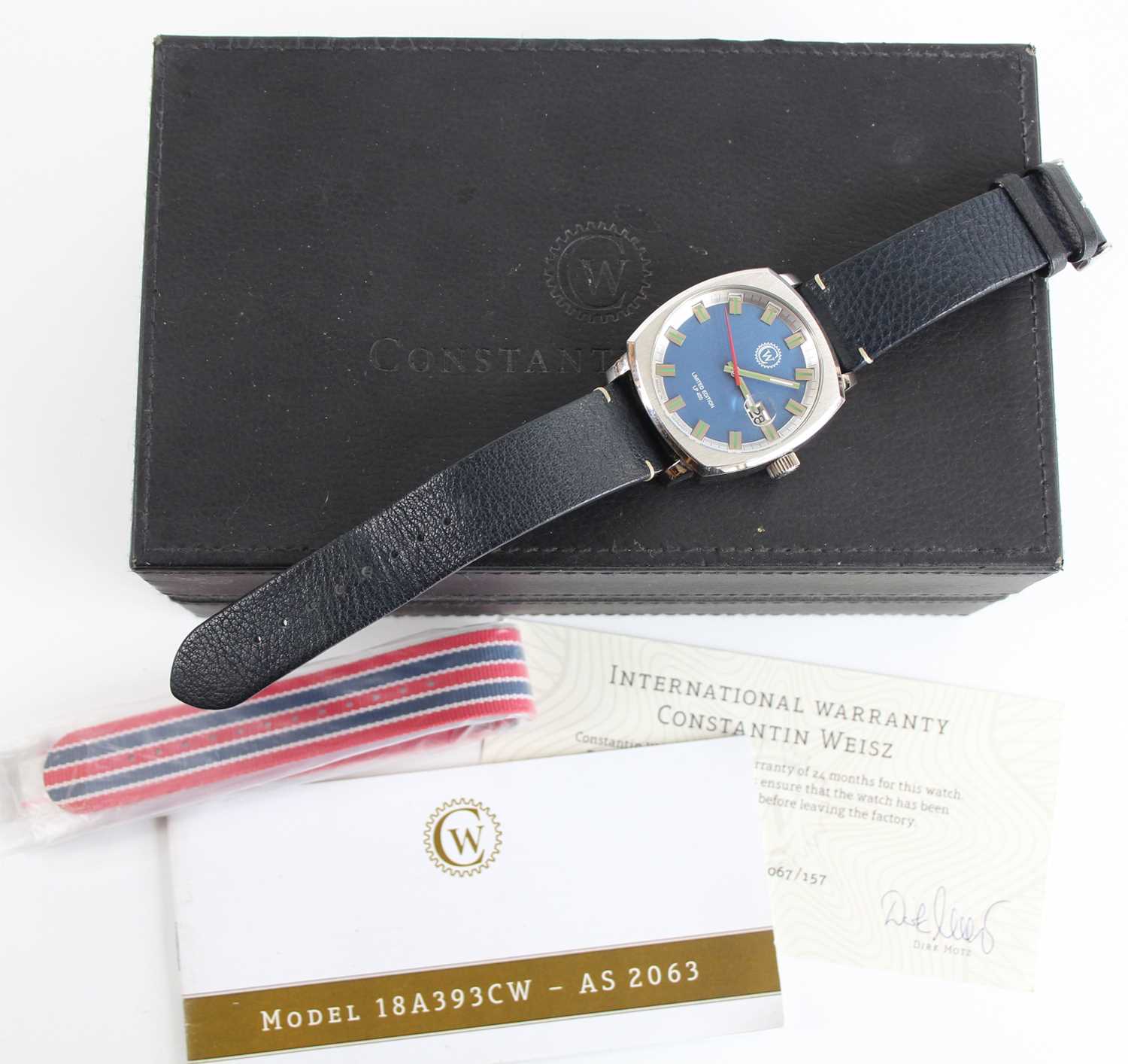 A gent's Constantin of Reisz LP400 limited edition automatic wristwatch, model No. 18A393CW- - Image 6 of 9