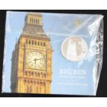 United Kingdom, The Royal Mint, Big Ben Heartbeat of the Nation 2015 £100 Fine Silver Coin, in