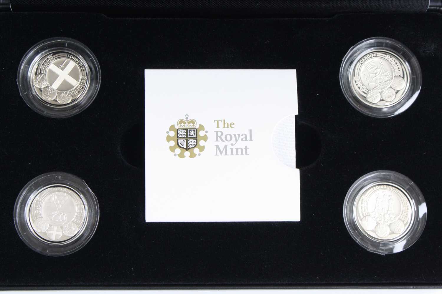 United Kingdom, The Royal Mint, a collection of four Piedfort Silver Proof £1 coins to include - Image 2 of 2