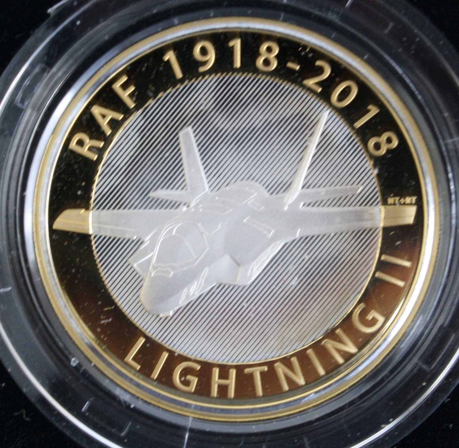 United Kingdom, The Royal Mint, RAF Centenary Sea King 2018 £2 Silver Proof Piedfort Coin, - Bild 2 aus 3