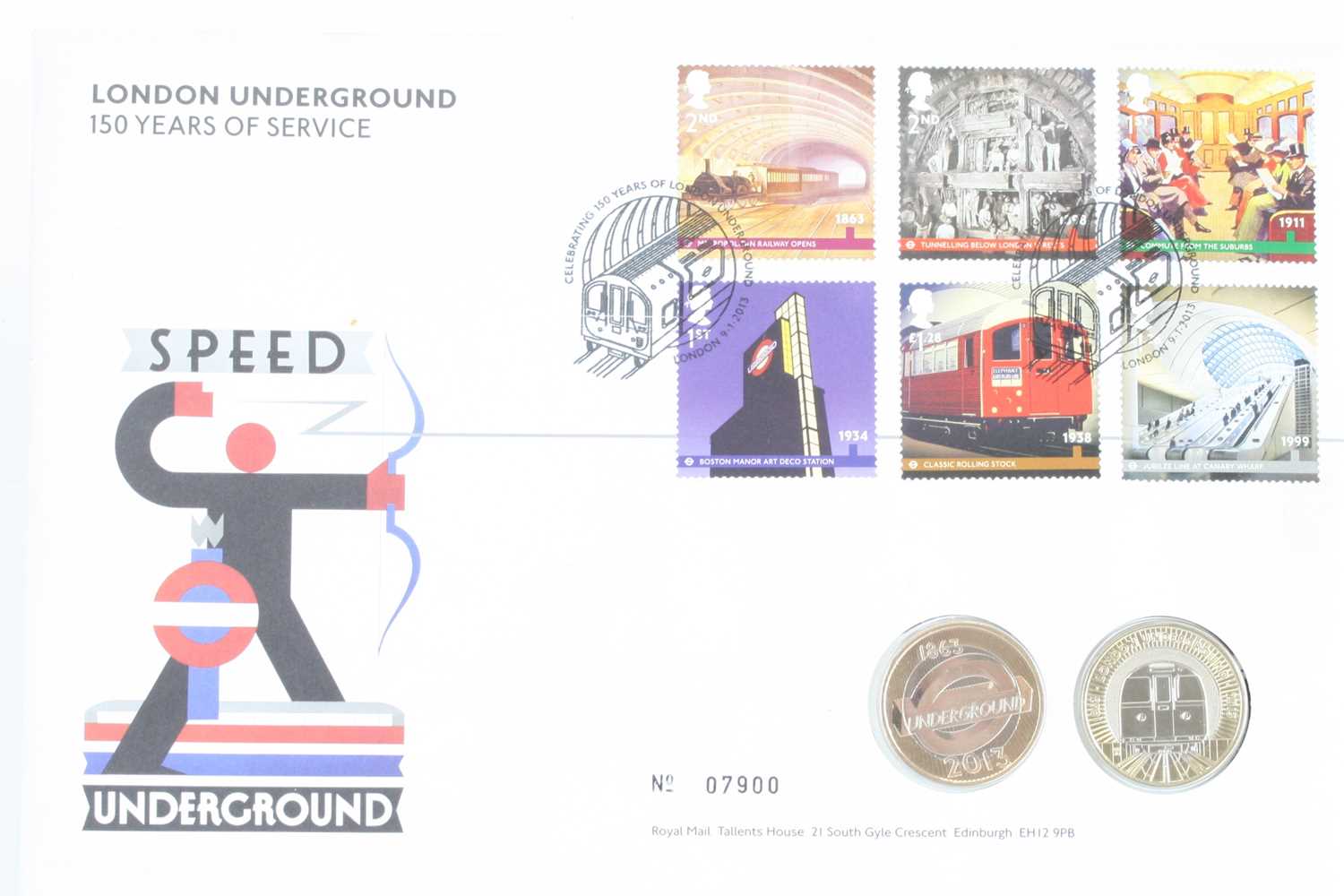 A collection of BUNC coins to include 2013 London Underground 150 Years of Service £2 x2 no.07900,