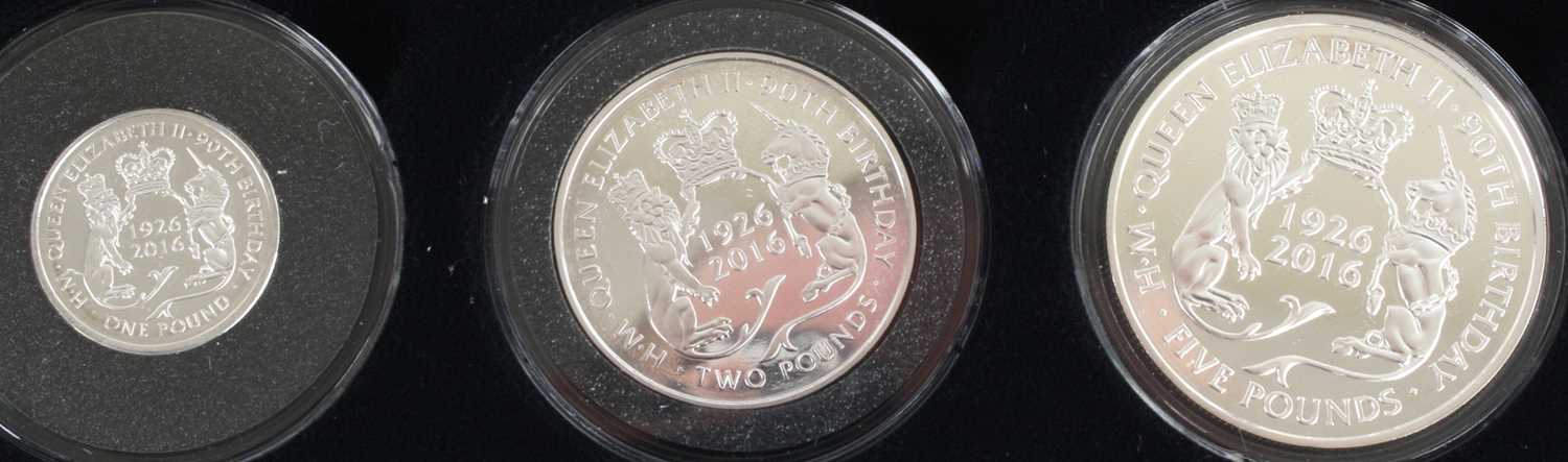 Great Britain, The Queen Elizabeth II 90th Birthday Solid Silver Proof Coin Collection, to - Image 2 of 2