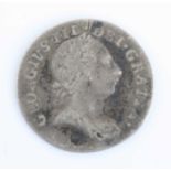 Great Britain, 1761 Maundy threepence, obv: George III young laureate and draped bust, rev: